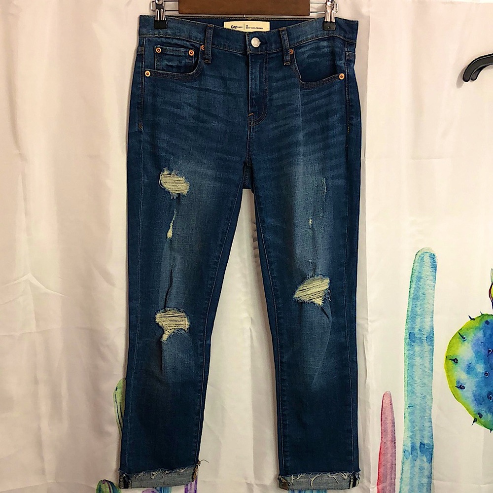 Gap Best Girlfriend Ripped Jeans size 26